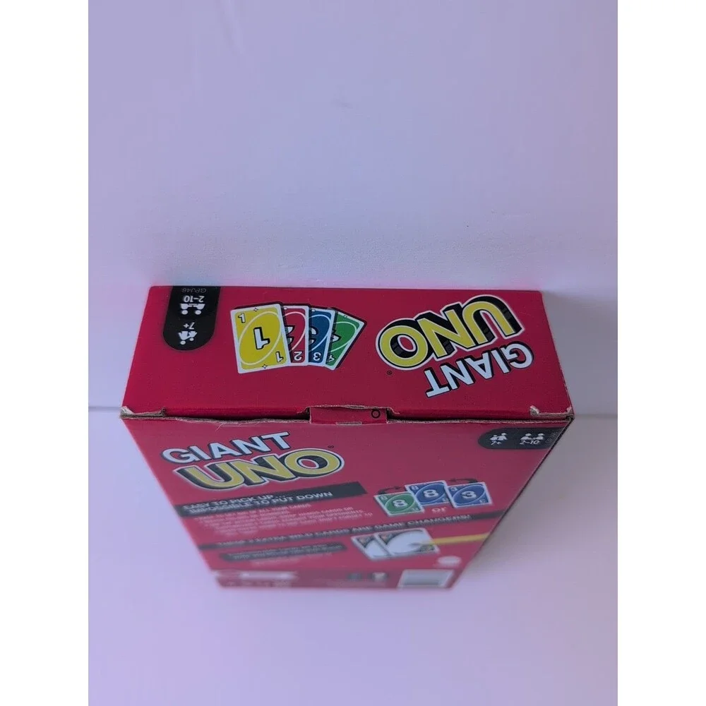 Giant Jumbo UNO Cards Game Mattel Oversized Playing Card Family Party Game